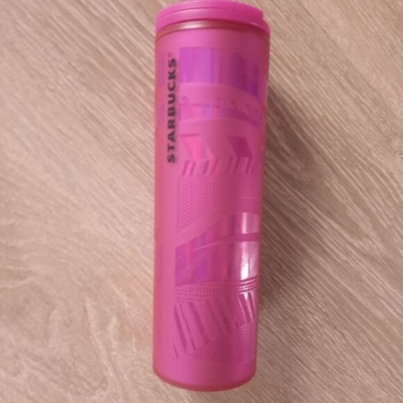Starbucks Tumbler Cup Cold Soft Touch Sip Lid Pink - Picture 4 of 15